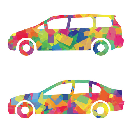 The ordinary motor vehicle which carries a dreamのイラスト素材