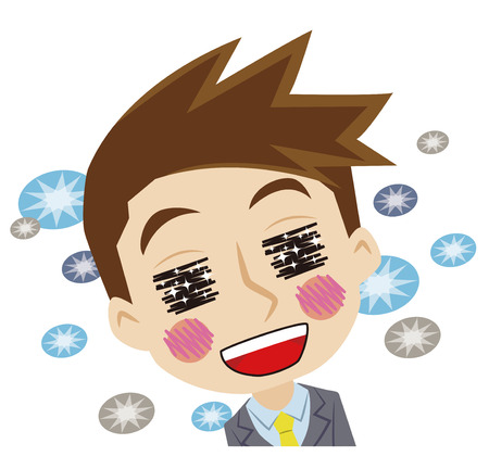 Comfortable businessmanのイラスト素材