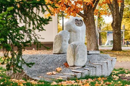 Joensuu, Finland - October 3, 2019: Sculptureのeditorial素材