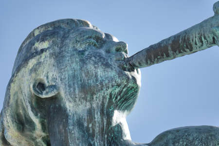 Joensuu, Finland - March 15, 2020: Close-up of Statue of Freedom.のeditorial素材