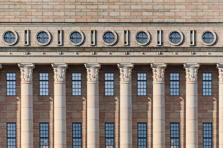 The Parliament building in Helsinki, Finland.