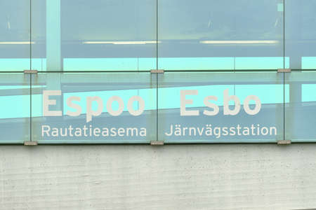 Finland, Espoo - November 10, 2020: Espoo Central Station.のeditorial素材