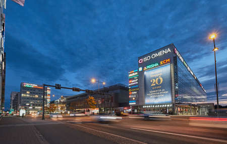 Espoo, Finland - September 21, 2021: Iso Omena shopping mall in Matinkyla neighborhood.のeditorial素材