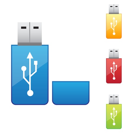 usb flash driveのイラスト素材