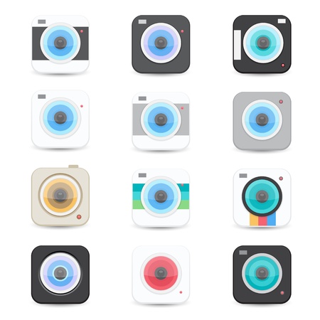 camera iconのイラスト素材