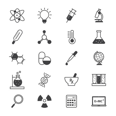 Science and Medical Icons Lineのイラスト素材