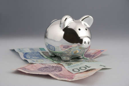 Piggy bank for money. Cash investmentの写真素材
