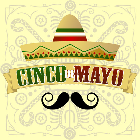 Cinco de Mayo Moustacheのイラスト素材