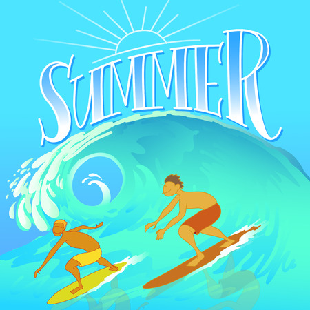 Summer Surfersのイラスト素材