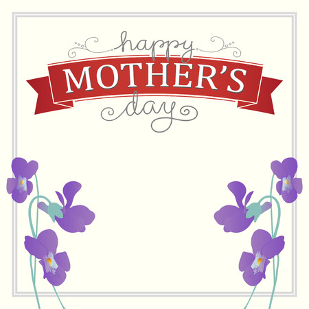 Happy Mothers Day Vector Illustrationのイラスト素材
