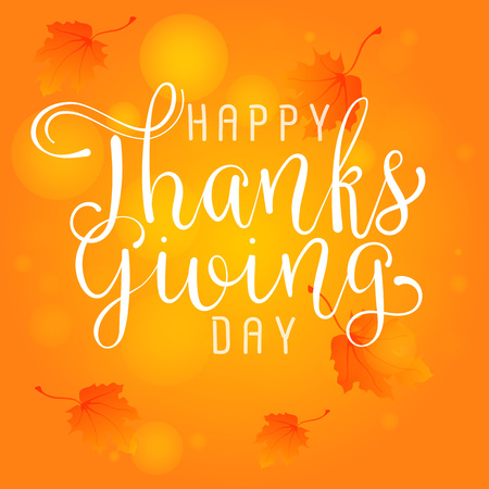 happy thanksgiving day handmade vector illustrationのイラスト素材