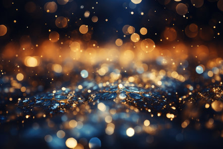 Positive festive background. The lights and glitter. Generative AIの素材