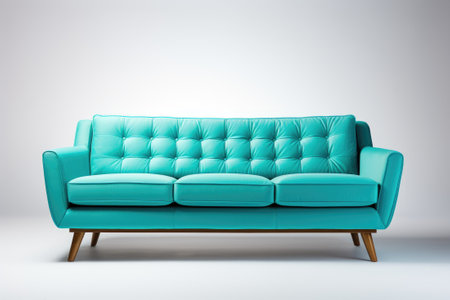 Elegant color sofa. Generative AIの素材