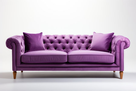 Elegant color sofa. Generative AIの素材