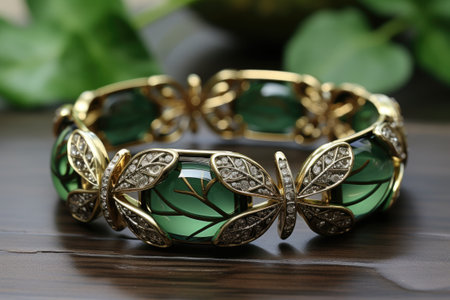 Luxurious gold ring. Generative AIの素材