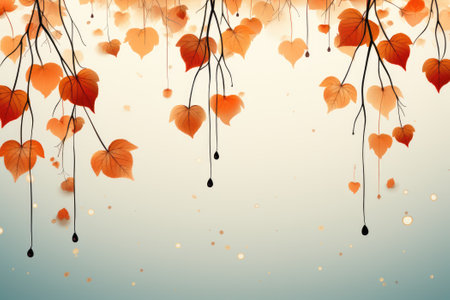 Autumn background of fall leaves.の素材