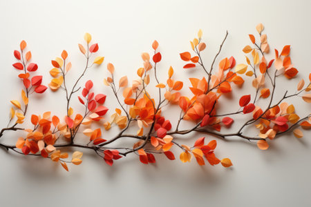 Autumn background of fall leaves.の素材