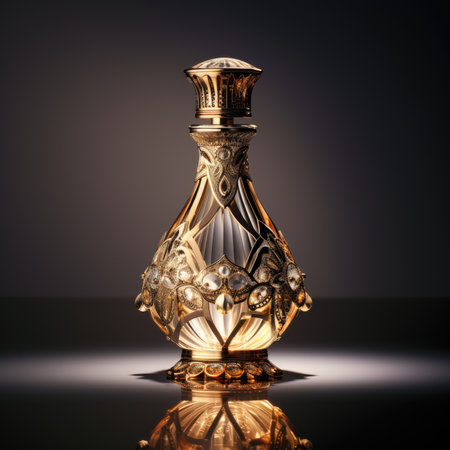 Perfume luxury bottle. Product design perfumery.の素材