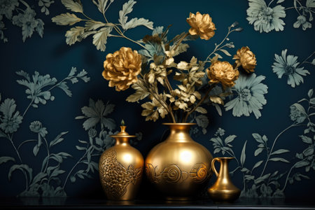 Beautiful abstract floral wallpaper designの素材