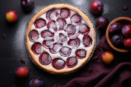 Traditional homemade plum pieの素材