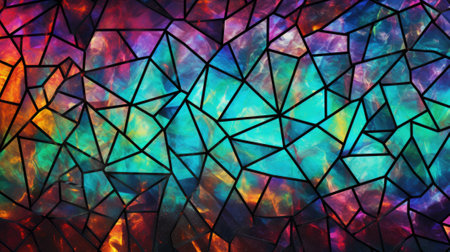 Colorful triangles digital imageの素材