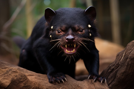 Tasmanian devil. sarcophilus harrisii.の素材