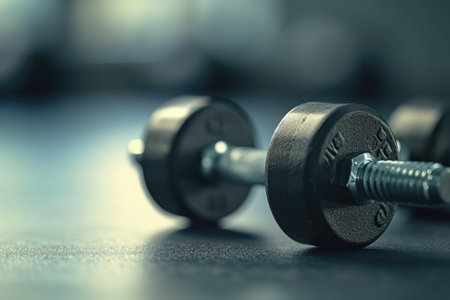 Fitness gym dumbbells.の素材