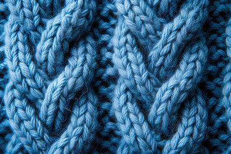 Knitted wool fabric texture backgroundの素材