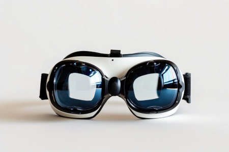 Virtual reality glasses on white background.の素材