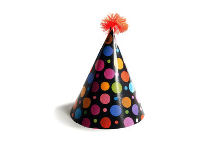 Party hat isolated on white background.の素材