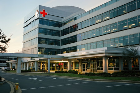 Modern hospital building exteriorの素材