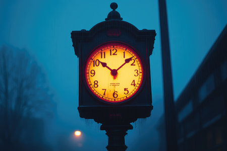 Clock Outdoors. Large 24 hour clock outdoorsの素材