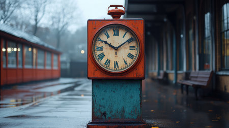 Clock Outdoors. Large 24 hour clock outdoorsの素材