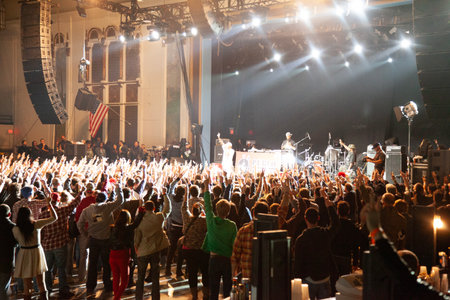 The Hip-hop-Band Antilopen is performing on the Rathaus Stage during the 125th Kiel Weekの写真素材