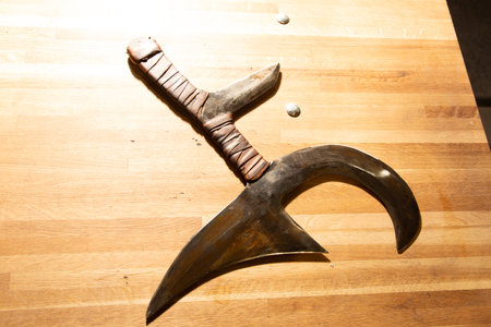 Ancient weapons in the Museum of Anatolian Civilization, Istanbul, Turkey