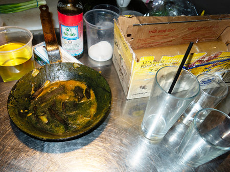 Food in a restaurant in Kharkovの写真素材