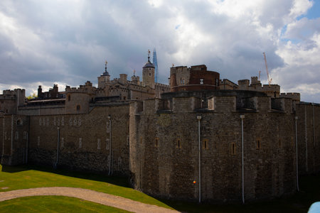 Tower of London, United Kingdom. Tower of London is one of the most popular tourist attractions in London.の写真素材
