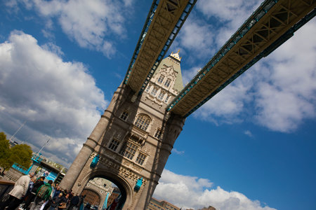 Tower Bridge in London, UKの写真素材