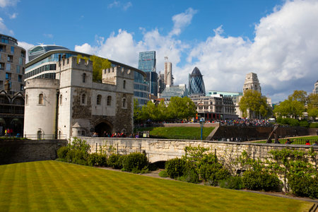 View of the Tower of London.