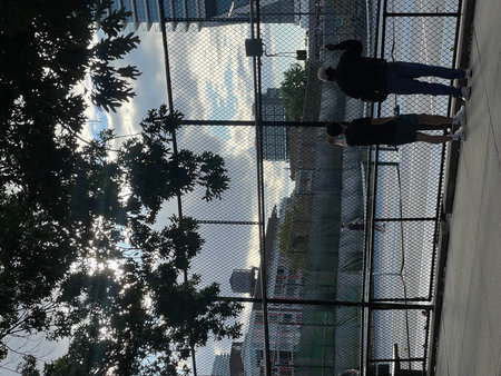 Construction workers on a construction site of a high-rise building.の写真素材