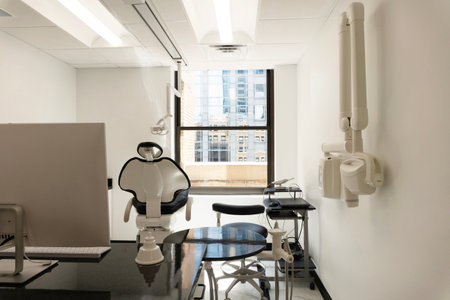 Interior of a modern dental clinic, stomatology equipmentの写真素材