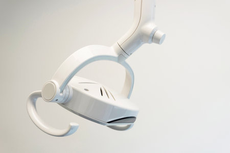 Dental chair in dental clinic. Dentistry equipment. Dentist office.の写真素材