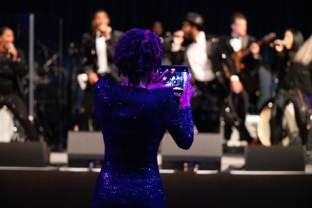 The singer performs at the 2013 fashion show at Lexington Avenue Armory in New York City.