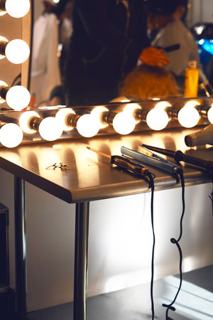 Professional hairdresser working in beauty salon. Professional hairdresser working in beauty salon.の写真素材