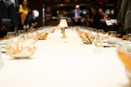 Catering buffet for events in a restaurant. Selective focus.