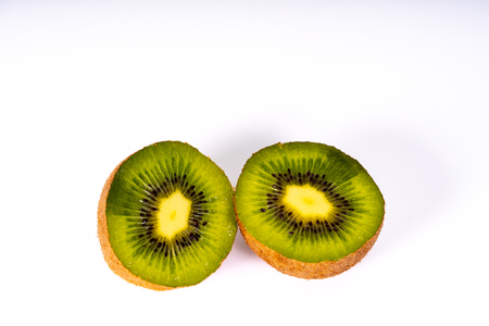 a sliced kiwiの写真素材