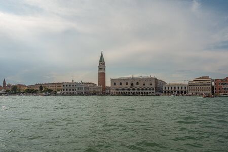 a panoramic view of Veniceの写真素材