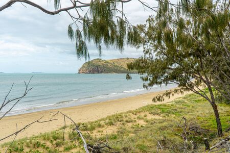 the beautiful beach of Agnes Water in Australiaの写真素材