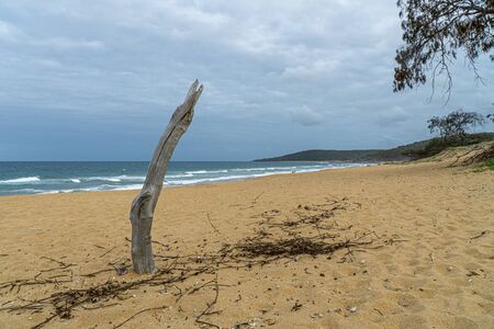 the beautiful beach of Agnes Water in Australiaの写真素材