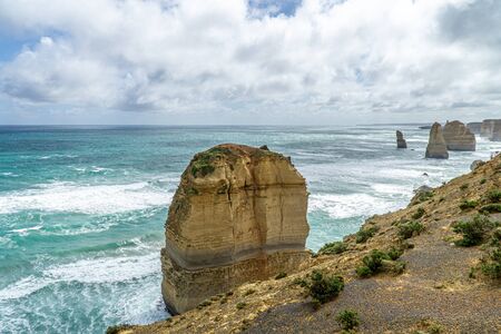 Port Campbell National Park is located 285 km west of Melbourne in the Australian state of Victoria and is the highlight of the Great Ocean Road and the Great Ocean Walkの写真素材
